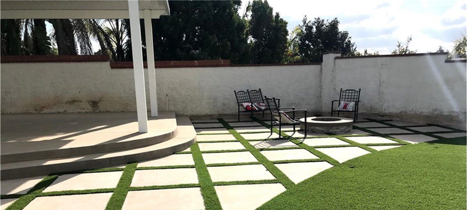 Residential Artificial Grass Landscapes, Irvine Artificial Grass & Pavers