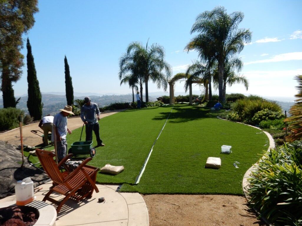 San Clemente Artificial Grass Installation, Green-R Turf of Irvine